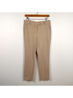 RW&Co. Womens Slim Leg Trousers Beige Size 4 Suiting Signature Fit Ankle Length